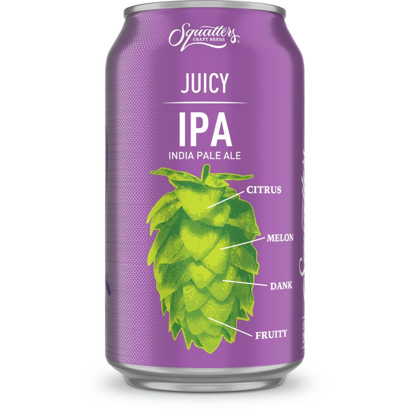 Squatters Juicy IPA Beer - 12pk/12 fl oz Cans, 2 of 8
