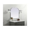 Elegant Lighting Metal Frame Arch Mirror 36x34 Inch in Silver - 3 of 4