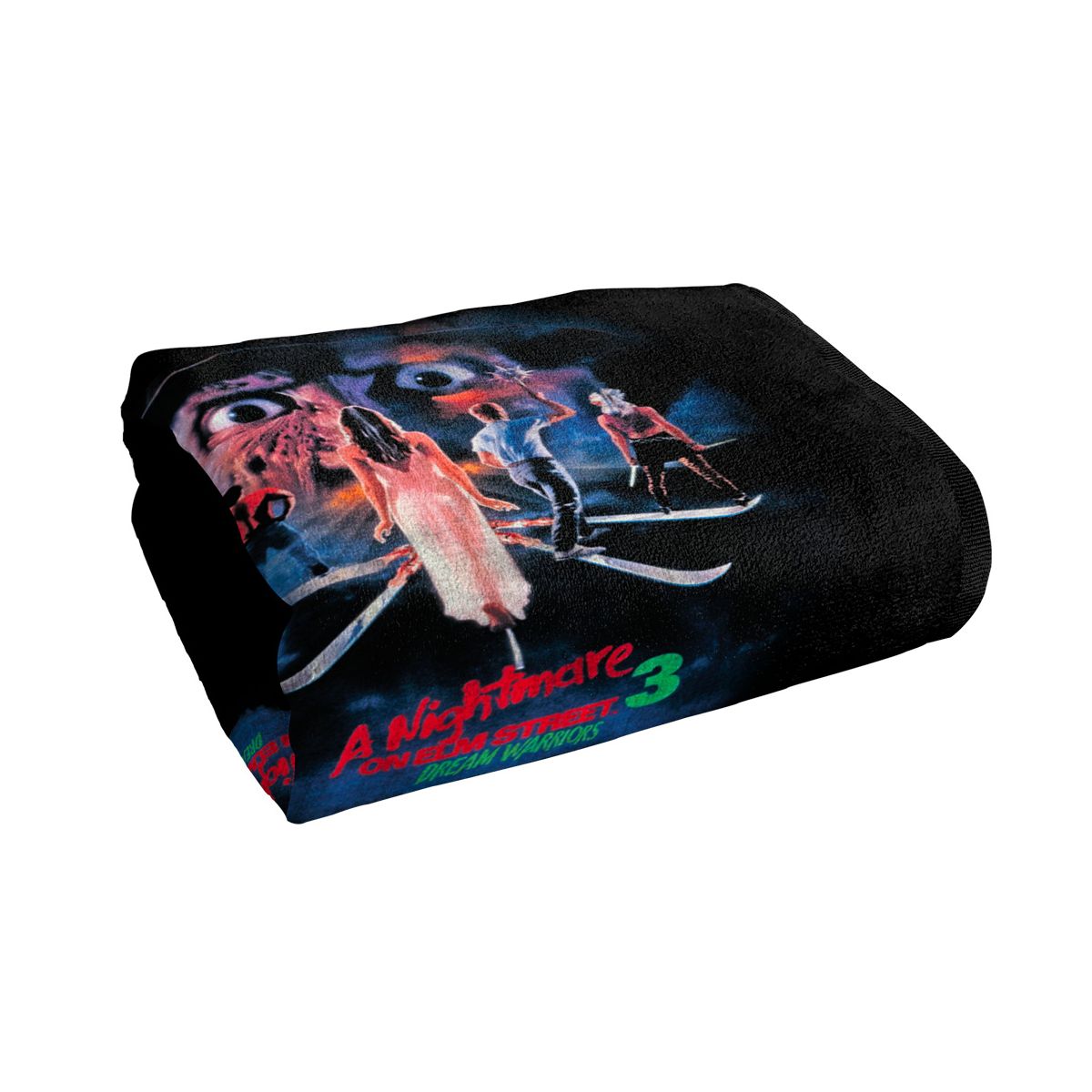 A Nightmare On Elm Street 3 Dream Warriors Vintage Poster 30" x 60" Beach Towel - thumbnail 3