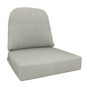 Covers&All Outdoor Sunbrella Deep Seat Cushion Set for Outdoor Furniture, 24in D x 22in W, Off-White - 1 of 4