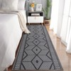 Washable Modern Geometric Area Rugs with Shapes and Stripped Lines Print, Non Slip Low Pile Carpet for Home Office - 3 of 4