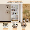 83.4'' Tall Freestanding Bookcase with Adjustable Shelves and LED Light Bar, Home Office Storage Bookshelf Organizer-3irtyhousy - 3 of 4