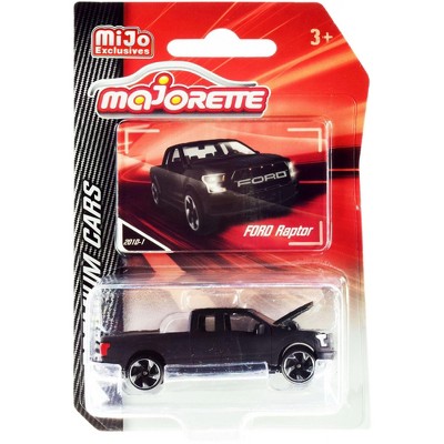 Ford Raptor F150 Pickup Truck Matt Black "Premium Cars" 1/72 Diecast Model Car by Majorette