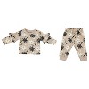 Chick Pea Baby Girl Layette Long Sleeve Newborn bodysuit and Pants Jogger Set - 2 of 4