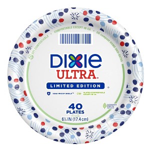Dixie Ultra Plates 7" - Americana - 40ct - 1 of 4