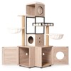 YOOCOZZ Multi-Functional Cat Tree with Litter Box,Removable Washable Cushion,Scratching Posts and Toy Hanger - 2 of 4