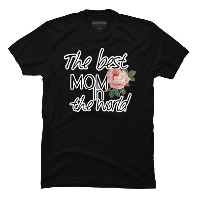 Men's Design By Humans Mother's Day Best Mom in the World By bambino T-Shirt