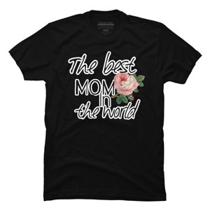 Men's Design By Humans Mother's Day Best Mom in the World By bambino T-Shirt - 1 of 2