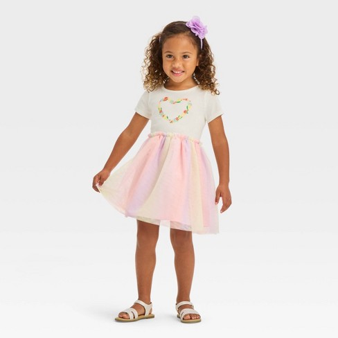 Cream hotsell girls dress