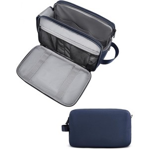 Toiletry Bag for Men, Water-resistant Dopp Kit Travel Organizer with Shaving Compartment for Toiletries - 1 of 4