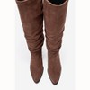 Vianella - Brown Suede Block Heel Knee High Boot (Women) | Prologue Shoes - 3 of 4