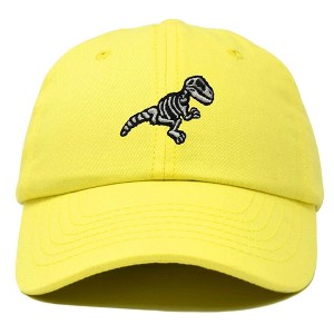Dalix Fossil Embroidered Dinosaur T Rex Cotton Dad Hat Baseball Cap Adjustable Mens - 1 of 4