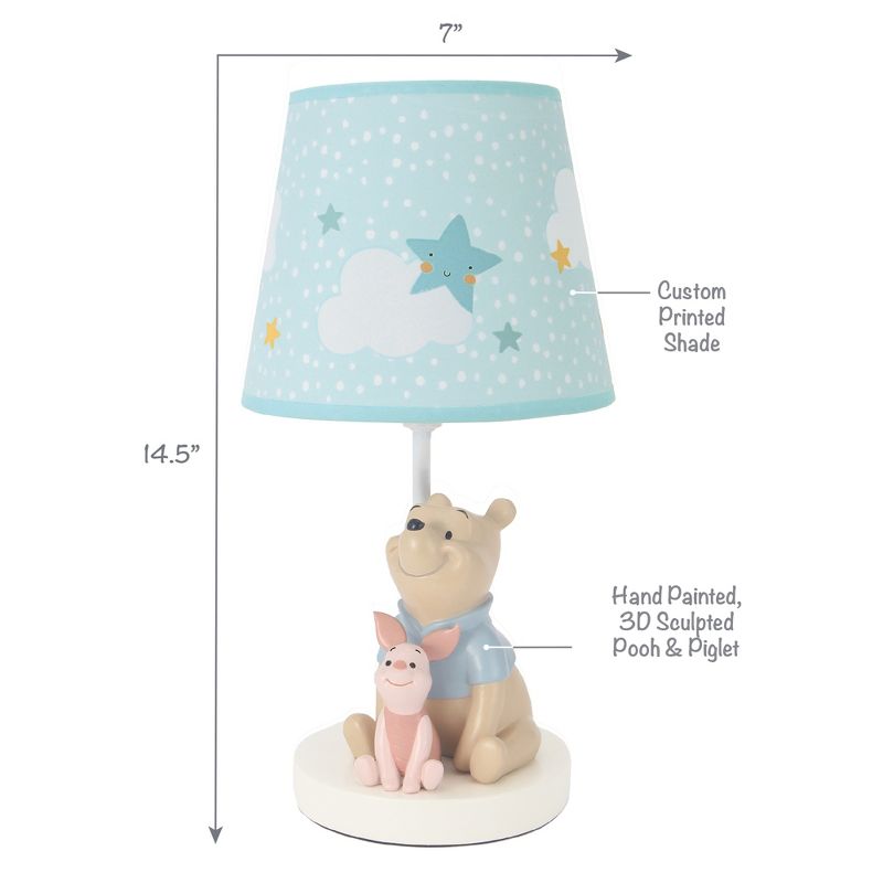 Bedtime Originals Disney Baby Starlight Pooh Lamp with Shade & Bulb - Blue, 3 of 6