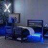 Twin TV Mount Basecamp Gaming Bed Black - X Rocker: Sturdy Metal Frame with Rotating TV Platform - 2 of 4