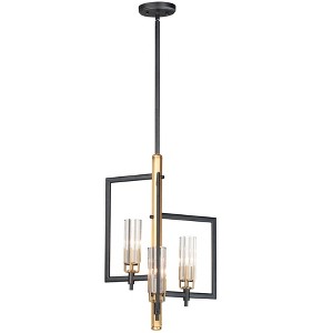 Maxim Lighting Flambeau 3 - Light Pendant in  Black/Antique Brass - 1 of 4