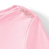 Lands' End Women's Supima Cotton Elbow Sleeve Boatneck Button Shoulder Tee - 4 of 4