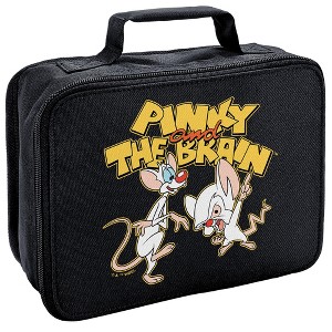 Pinky And The Brain Logo Insulated Soft Sided Lunch Box - 1 of 4