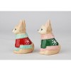 Kevins Gift Shoppe Ceramic Christmas Chihuahua Dog Salt And Pepper Shakers - image 3 of 4