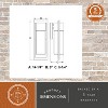 VAXCEL Sawyer Steel 1 Light Integrated LED Matte Black Contemporary Outdoor Wall Lantern Clear Glass - 3 of 4