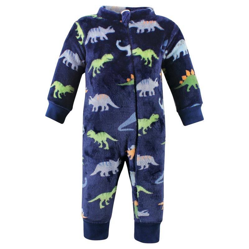 Hudson Baby Toddler Boys Plush Jumpsuits, Dinosaurs, 3 of 5