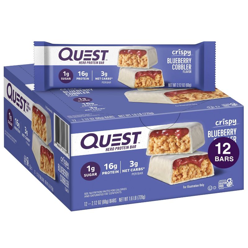 Quest Nutrition Hero Protein Bar - Blueberry Cobbler, 1 of 9