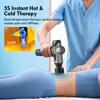 HONGGE Massage Gun with Heat Back Massager Neck Massager for Pain Relief, Birthday Gifts for Men Women Handheld Message Gun with 7Head - 3 of 4