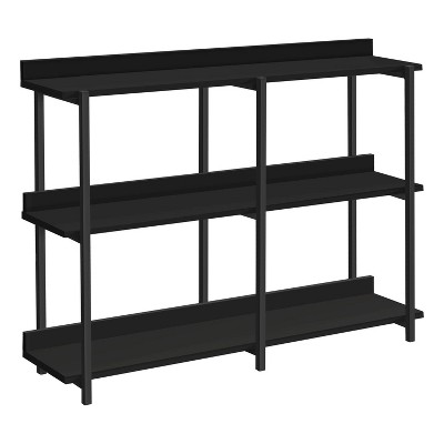 Monarch Specialties Accent Table Console Entryway Narrow Sofa Living Room Bedroom Black Laminate Black Metal Contemporary Modern