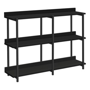 Monarch Specialties Accent Table Console Entryway Narrow Sofa Living Room Bedroom Black Laminate Black Metal Contemporary Modern - 1 of 4