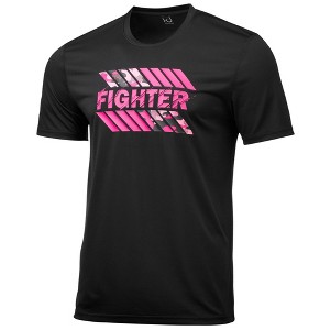 Ideology Mens Breast Cancer Awareness Fighter Graphic T-Shirt - 1 of 1