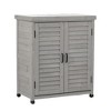 Whisen Potting Bench with Cabinet & Metal Top - 3 of 4