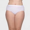 Fit for Me by Fruit of the Loom Women's Plus 6pk Cotton White Briefs - 3 of 4