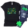 Simply Sage Market Women's You're My Lucky Charm Plaid Short Sleeve Graphic Tee - 3 of 4