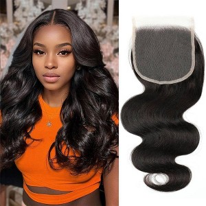Jessie's Wig 12-20Inch HD Lace Frontal Body Wave 5x5 Lace Natural Black 1 Pc/Pack - 1 of 4