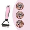 Unique Bargains Pets Grooming Supplies 6.69"x2.76" Pink 1 Pc - 2 of 4