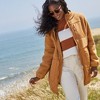 Lands' End Women's High Pile Quilted Mixed Media Parka - 4 of 4