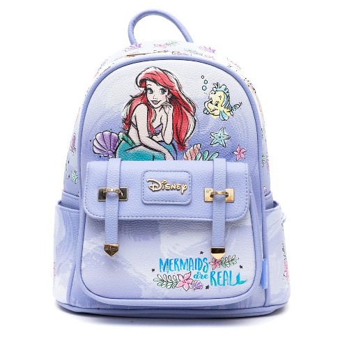 The Little Mermaid Ariel WondaPop 11 Vegan Leather Fashion Mini Backpack