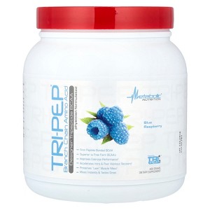 Metabolic Nutrition Tri-Pep, Branch Chain Amino Acid, Blue Raspberry, 14.1 oz, (400 g) - 1 of 4
