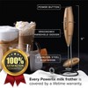 PowerLix Milk Frother Handheld Battery Operated Electric Whisk Foam Maker For Coffee With Stainless Steel Stand Included - 2 of 4