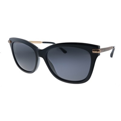Jimmy Choo Shade/S 807 Womens Cat-Eye Sunglasses Black 55mm