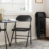 All-Steel Folding Chairs with Backrest, Heavy Duty Metal Foldable Dining Chair Hold Up to 350 LBS, for Office, Indoor & Outdoor Events - 4 of 4