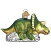 Old World Christmas Glass Blown Ornament For Christmas Tree, Triceratops - 2 of 4