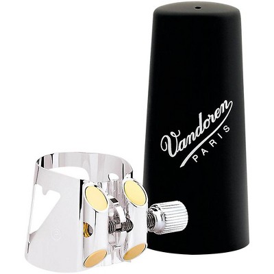 Vandoren Optimum Bass Clarinet Silver-plated Ligature & Plastic Cap Bass Clarinet - Silver-Plated with Plastic Cap