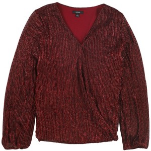 Alfani Womens Shimmer Pullover Blouse - 1 of 2