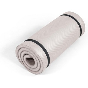 Extra Thick 1-Inch Yoga Mat, High Density Non-Slip Exercise Mat with Strap for Home Gym, Pilates, Workouts, Multiple Size Options - 1 of 4