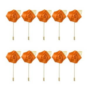 Unique Bargains Ceremony Anniversary Rose Wedding Groom Boutonnieres Pins 2"x3.5" 10 Pcs - 1 of 3