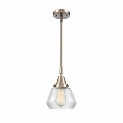 Fulton - 1 Light Stem Hung Mini Pendant In Industrial Style-10.13 Inches Tall and 7 Inches Wide