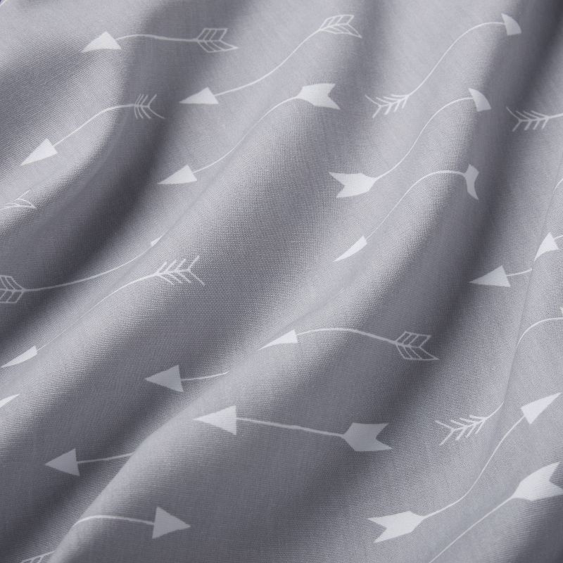 Fitted Crib Sheet Arrows - Cloud Island&#8482; Gray, 5 of 9