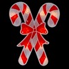 Northlight Lighted Holographic Candy Cane Christmas Window Silhouette - 12" - Clear Lights - image 2 of 3