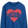 Men's - Star Wars - Valentine Heart Logo Long Sleeve Graphic T-Shirt - 2 of 4