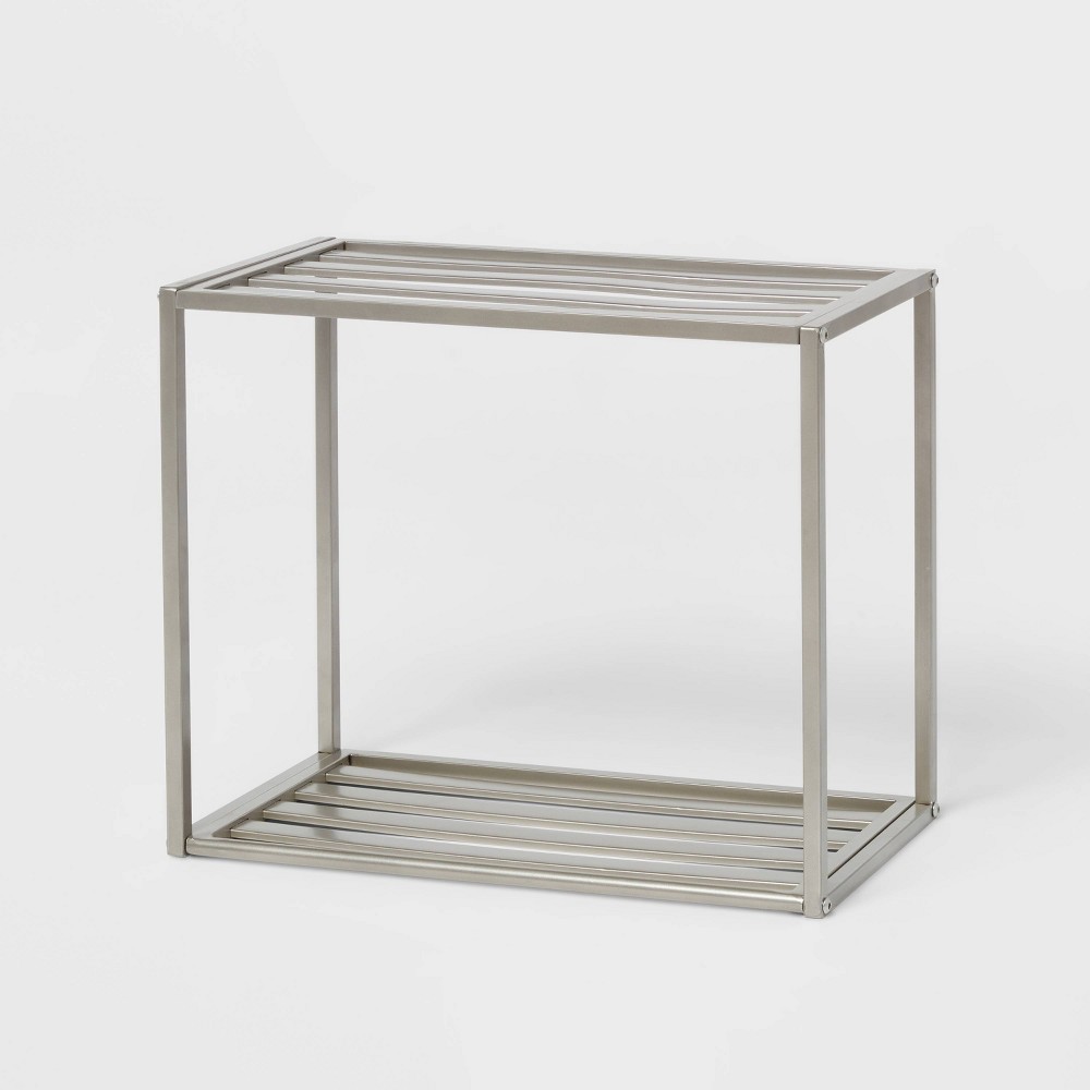 Wall Shelf Brushed Nickel Metal - Brightroom™